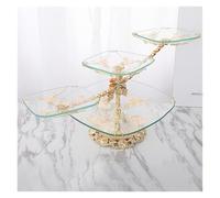Fruit Bowl, Stylish Glass Fruit Plate Light Luxurys Style Creative Living Room Hotel Coffee Table Crystal of You