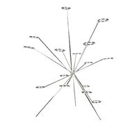 Fruit Bowl Table Countertop Tree Exploding Fruit Bowl, Exploded Fireworks On The Dinner Table, Floating Style Display Fruits, Creative Home Decor Rack, Tiered Stand for Kitchen, Ventilation Keeps 1PC