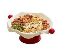 Fruit Bowl with Draining Function as a Presentation, Decorative Fruit Bowl Serving Platter for Food, Chocolate, Biscuits, Keys, Jewellery, Watches, Home, Bedroom, Living Room, Bathroom
