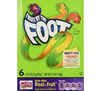 Fruit by the Foot Fruit By The Foot Variety Pack (Strawberry, Berry Tie Dye, Color by The Foot, 6Count Rolls (Pack of 2)