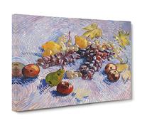 Fruit By Vincent Van Gogh Canvas Print | Gallery Wrapped 30mm Frame Wall Art | 20x14 inches | Ready to Hang | Impressionist Still Life Picture | Living Room Bedroom Lounge Office