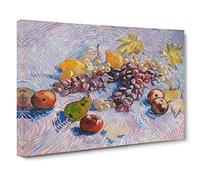 Fruit By Vincent Van Gogh Canvas Print | Gallery Wrapped 30mm Frame Wall Art | 30x20 inches | Ready to Hang | Impressionist Still Life Picture | Living Room Bedroom Lounge Office
