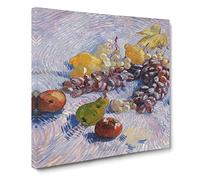 Fruit by Vincent van gogh Classic Painting Canvas Wall Art Print Ready to Hang, Framed Picture for Living Room Bedroom Home Office Décor, 14x14 Inch (35x35 cm)