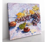 Fruit by Vincent van gogh Classic Painting Canvas Wall Art Print Ready to Hang, Framed Picture for Living Room Bedroom Home Office Décor, 35x35 cm (14x14 Inch)