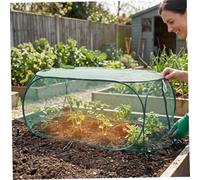 Fruit Cage, Foldable Green Plant Protection Raised Bed Cover, Garden Net For Vegetable Seedlings, Fruit Cages For Allotment, Anti-insect Cold & Sun Shield (38.98×17.72×15.75 Inch), Cage, C