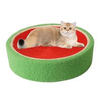 Fruit Cat Scratcher, Cat Fruit Scratcher, Fruit Shaped Cat Scratcher, Orange Round Cat Bed, Wear-Resistant Sisal Cat Supplies,to Meet The Cat's Nature of Grinding and Scratching (Watermelon)