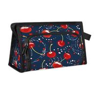Fruit Cherry Pattern Travel Toiletry Bag for Women Men Girls Boys Multifunctional Makeup Pouch Bag Wash Toiletries Cosmetic Organizer Shower Bag