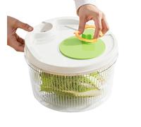 Fruit Cleaner Spinner Manual Crank Lettuce Fruit Colander with Drain Spout