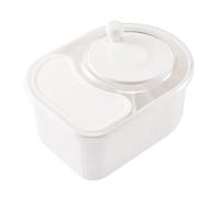 Fruit Cleaner Spinner, Rotating Hand Crank Washer, 12.6x7.48x6.1 Inches Multifunctional Potato Scrubber with Lid, Household Salad Spinner and Vegetable Washing Tool for Kitchen