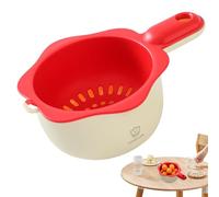 Fruit Cleaning Bowl with Strainer, Double Layer Washing Bowl, Compact Kitchen Strainer with Handle, Washing Machine for Quick Cleaning, Lightweight Food Strainer, Easy to Use Bowls Z