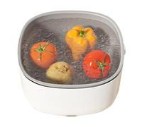 Fruit Cleaning Machine | Electric Purification and Drainage Device for Products | Washing Machine | For Kitchen, Restaurant, Apartment, Home, Dorm, Dining Room
