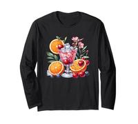 Fruit Cocktail Glass with Ice and Fresh Fruits Long Sleeve T-Shirt