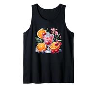 Fruit Cocktail Glass with Ice and Fresh Fruits Tank Top