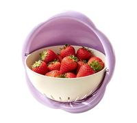 Fruit Colander Stackable Vegetable Cleaning Draining Basket
