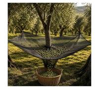 Fruit Collector Harvesting Net Center Opening, with Side Rope Strap, Olive Harvest Net Easy Picking Reusable for Olive, Walnut, Apple, Pecan,square-13×12.5ft(4 * 3.8m)