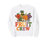 Fruit Crew - The coolest fruits on the planet Sweatshirt, Adult Unisex, White, Medium