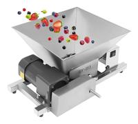 Fruit Crusher 4L Stainless Steel Automatic Grinding Machine for Wine and Cider Pressing, Large Capacity Fruit Pulp Maker, Ideal for Juicing and Extracting