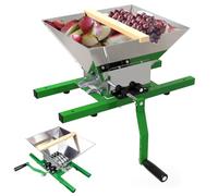 Fruit Crusher, 7L Manual Juicer Grinder, Portable Grape Pulper for Home Brewing & Cider Pressing