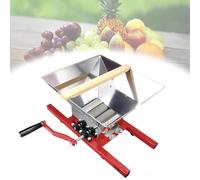 Fruit Crusher and Grape Grinder, Manual Portable Juicer with Stainless Steel Design for Wine and Cider Pressing, 7L Capacity for Easy Use