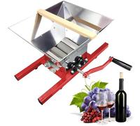 Fruit Crusher and Pulper, 7L Manual Juicer Grinder, Stainless Steel for Wine and Cider Pressing, Portable and Efficient Grape Crusher for Home Use