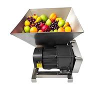Fruit Crusher for Wine and Cider Making, Large Capacity Stainless Steel Grinder for Apple Scratter Pulper, 4L Manual Press