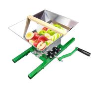 Fruit Crusher - Stainless Steel Manual Fruit Grinder | Fruit Pulping Machine With 7L Oversized Funnel For Family Gatherings, Home Made Fruit Wine, L