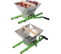 Fruit Crusher, Stainless Steel Manual Juicer for Wine and Cider, Portable Fruit Scratter Pulper with Handle, 7L Capacity