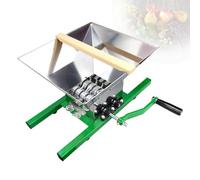 Fruit Crusher, Stainless Steel Wine Must Grinder, Large Capacity Pulper, Homemade Cider Scratter for Apples & Grapes