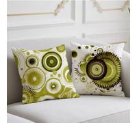 Fruit Cushion Covers 45cmx45cm 2 Pack Linen Cushions Waterproof Sofa Cushions White Pillow Case with Invisible Zipper Throw Pillow Covers for Living Room Home Chair Sofa Patio Winter Fall Decor w-1040