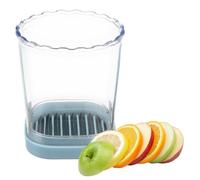 Fruit Cutting Cup, Strawberry Cutter and Grape Cutter with Removable Blades, Kitchen Gadgets for Fruit and Vegetable Slice, Easy Push Fruit Cutter
