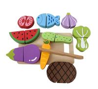 Fruit Cutting Toy | Wooden STEM Educational Games,Fine Motor Skills Imaginative Play Toys for Kids 3+ Years Birthday Family Homeschool Role Playing Daycare