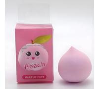 Fruit Design Makeup Sponge - Peach | Cute Cartoon Beauty Blender for Liquid, Cream & Powder | Soft, Flawless Finish | Wet & Dry Use