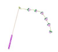 Fruit Design String With Non-Slip Handle - Cat Toy | Funny Cat Stick, Wooden Cats Teasers, For Kitten Indoor Play Boredom Bird Fish Mouse Retractable Interactive Training