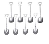 Fruit Dessert Shovel Spoons Set, 8pcs Stainless Steel Dinner Tea Spoons for Dessert Coffee Ice Cream Fruit Cake for Home Kitchen Restaurant Cutlery Sets