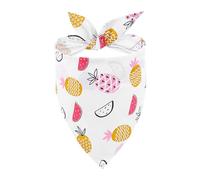Fruit Dog Bandana - Triangle Bibs for Pets: Colorful Cartoon Print Neckerchief for Dogs and Large Breeds