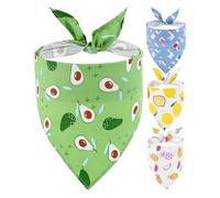 Fruit Dog Bandana - Triangle Bibs for Pets: Colorful Cartoon Print Neckerchief for Dogs and Large Breeds