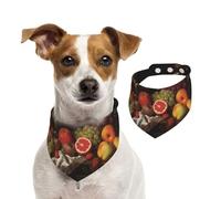 Fruit Dog Bandanas,Summer Bandanas for Dogs Washable Adjustable Dog Triangle Scarf Bibs Cute Pet Bibs for Medium Large Dogs Puppy and Cats Large