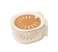 Fruit Drainer, 2-in-1 Folding Handle Multifunctional Table Tool with Lid - Colanders and Colanders | for Home Picnic Salad Berries Preparation Cooking