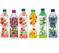 Fruit Drink - 500ml - Mixed Flavours: Natural, Mango, Blueberry, Strawberry, Summer Berries & BIG Refreshing & Fruity - Flta (6 x bottle, Random Mixed)