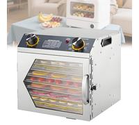 Fruit Dryer Meat Vegetables Stainless Steel Food Dehydrator Dehydrated Dryer with Temperature Control Commercial Drying Fruits Machine for Fish Vegetables Meat,8thfloor