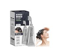 Fruit Essence Hair Dyeing Comb,Fruit Hair Dye Cream for Grey Hairs Coverage, Permanent Hair Dye,Black Fruits Dyeing Cream,Natural Plant-Based Extract Hair Dye Essence (Brown Black)