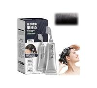 Fruit Essence Hair Dyeing Comb,Fruit Hair Dye Cream for Grey Hairs Coverage, Permanent Hair Dye,Black Fruits Dyeing Cream,Natural Plant-Based Extract Hair Dye Essence (Black)