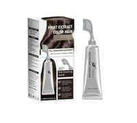 Fruit Essence Hair Dyeing Comb, Natural Fruit Hair Dye Cream for Grey Hairs Coverage with Comb, Black Hair Dye for Men Women, 18 Plant Extract Hair Dye Essence Natural Cream (Dark brown)