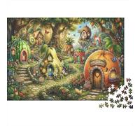 Fruit Fairytale Village 1000 Piece Jigsaw Puzzle,Adults & Kids 14+,Stress Relief,Whimsical Challenge,Home Wall Decor,Gift Idea,Premium Cardboard,Educational Toy 38x26cm