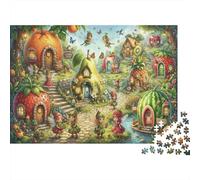 Fruit Fairytale Village 1000 Piece Jigsaw Puzzle,Premium Cardboard,Whimsical Challenge,Stress Relief,Educational Toy,Home Wall Decor,Gift Idea,Adults & Kids 14+ 52x38cm