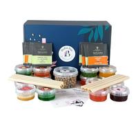 Fruit Fantasy Fruit Bubble Tea Kit | 8 Different Fruit Tea Flavours, 8 Boba & Jelly toppings bubble tea (Serves 8) | Green tea and Assam bags, 8 - Boba Straws | 2 - Recipe cards by Boba Bar London.