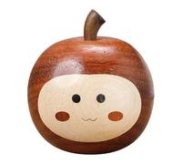 Fruit Figurine | Wooden Desktop Statue - Hand-Carved Figurine Ornament for Nightstand Dressing Table Bedside, Cute Sculpture Craft