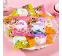 Fruit filled cotton candy, fruit sugar, peach&orange flavor, delicious jam gummies, sweet snacks, New Year soft candy gift pack, desserts, casual snacks, dim sum (4 flavors,390g(about 48pcs))