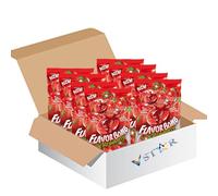 Fruit Flavor & Glotzer 3D Jelly Gummy Sweets Bag 75g - Assorted Fruit Flavour Chewy Treats - Trol (14 x Bags, Flavorbomb Strawberry)