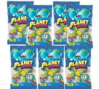 Fruit Flavor & Glotzer 3D Jelly Gummy Sweets Bag 75g - Assorted Fruit Flavour Chewy Treats - Trol (7 x Bags, Planet Gummi)
